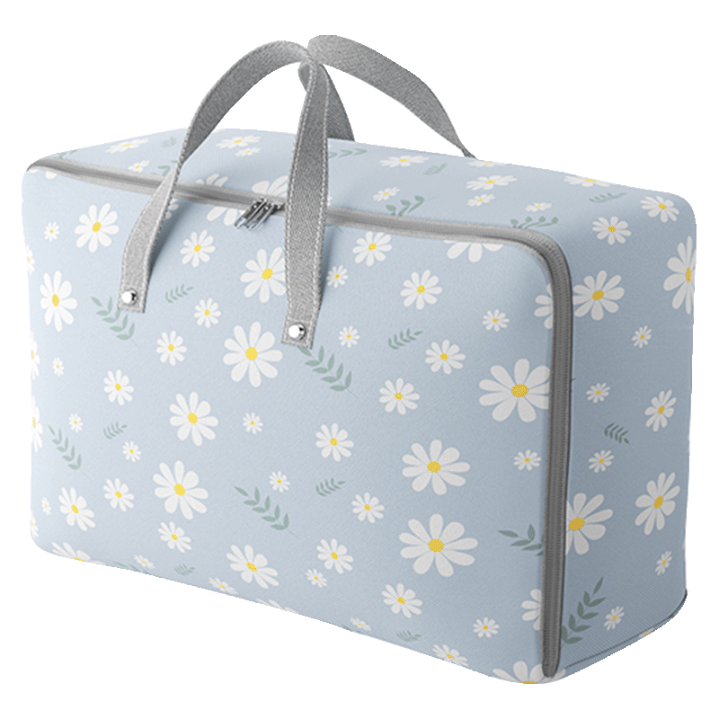 Jiabangshu Storage Bag for Kindergarten Quilt Moving Packing Bag Cotton Quilt Down Jacket Clothes Luggage Bag with Rivets 60L 1 Piece