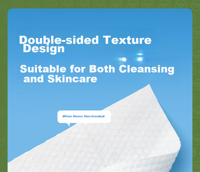 Deyou Baby Soft Cotton Towels Hanging Large Thick Dual-Use Dry and Wet Facial Cotton Tissues 200 Sheets*4 Packs 14
