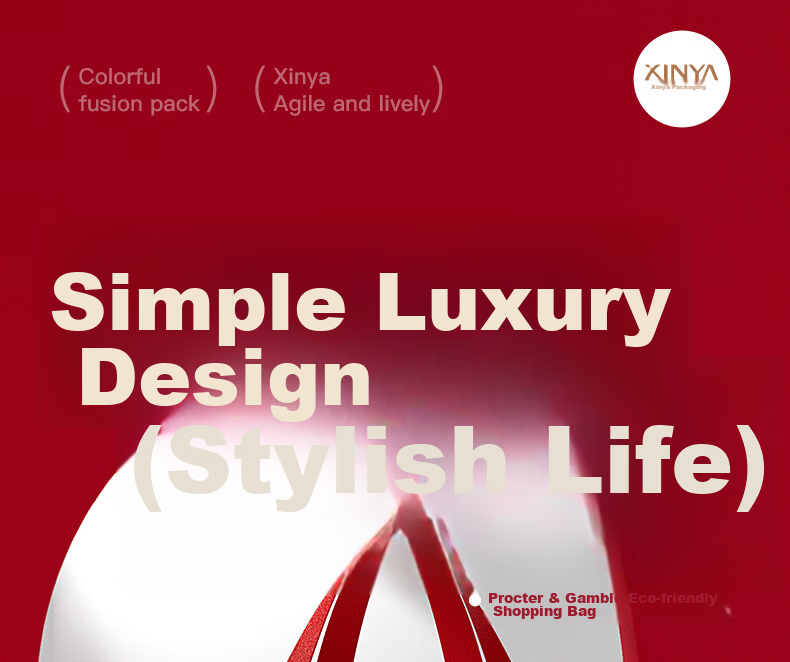 Xinya New Red Thickened Festival Shopping Gift Simple Classic Universal Festive 1 Handbag 325*98*245mm 1