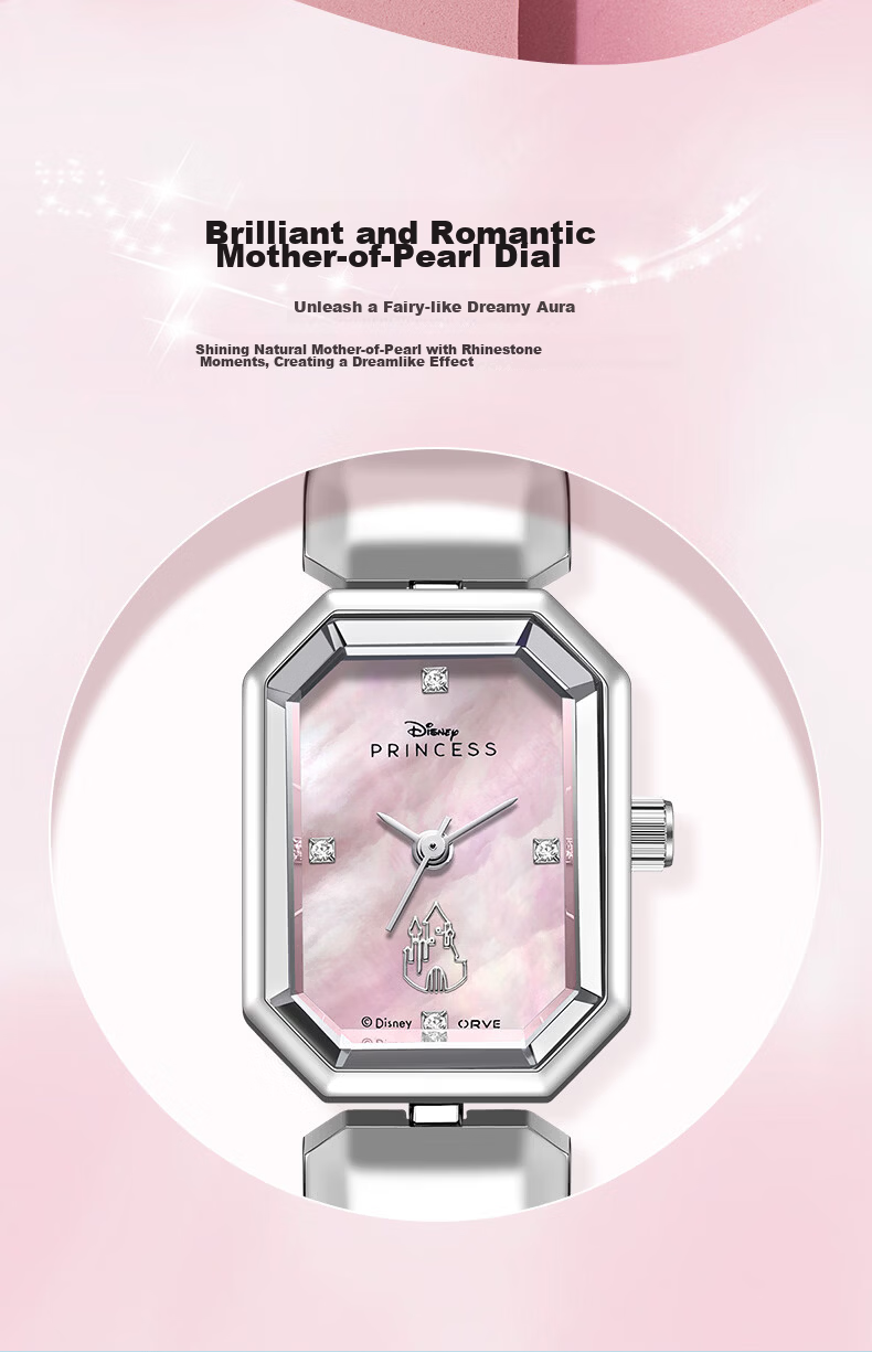 Disney Sugar Cube Series Women's Watch Cool Ice Candy Summer Niche Elegant Small Silver Dial Gift for Girlfriend 4