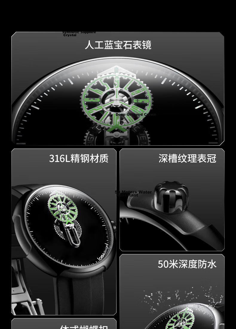 CIGA Design Time Code Mechanical Art Watch Special Reading Men's Watch 2026 New Father's Day Gift 9