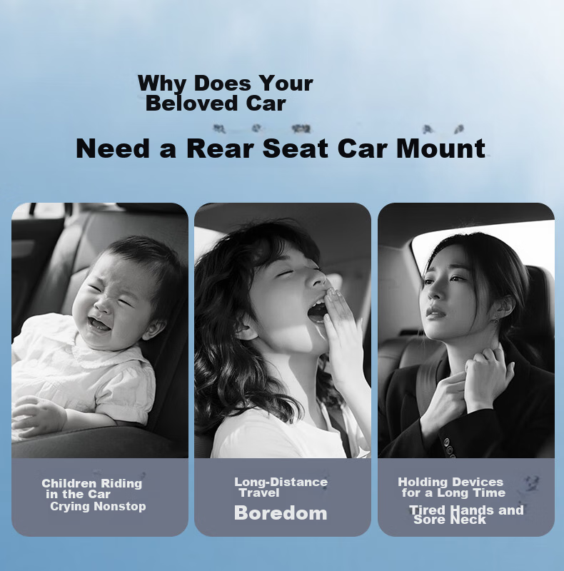 PHILIPS 2026 New Car Rear Seat Tablet Stand for iPad and Foldable Screen Phones Travel Gadget 4