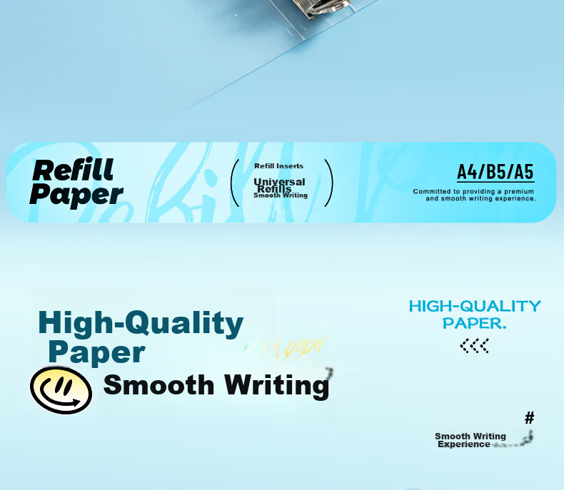 M&G Stationery B5 60-Sheet Ruled Refill Paper 26-Hole Detachable Notebook Refill APNHG076 Exam Essential 8