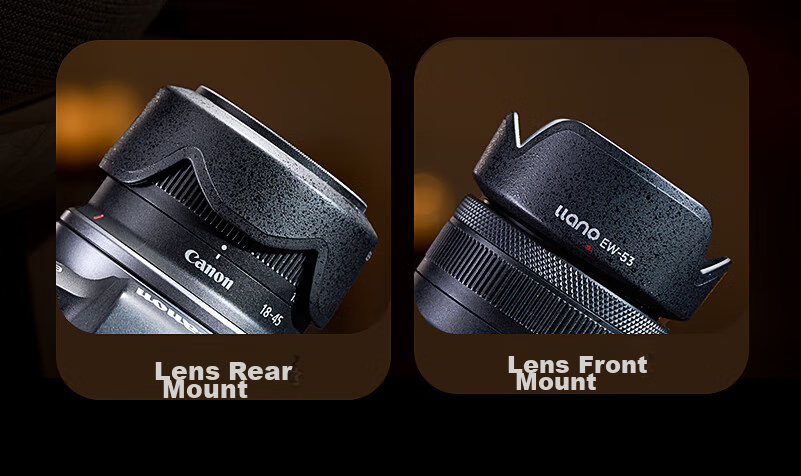 Llano Camera Lens Hood for Canon RF 50mm f/1.8 STM, 43mm Lens Hood Compatible with R7 R10 R50 RP, Replacement ES-65B 4