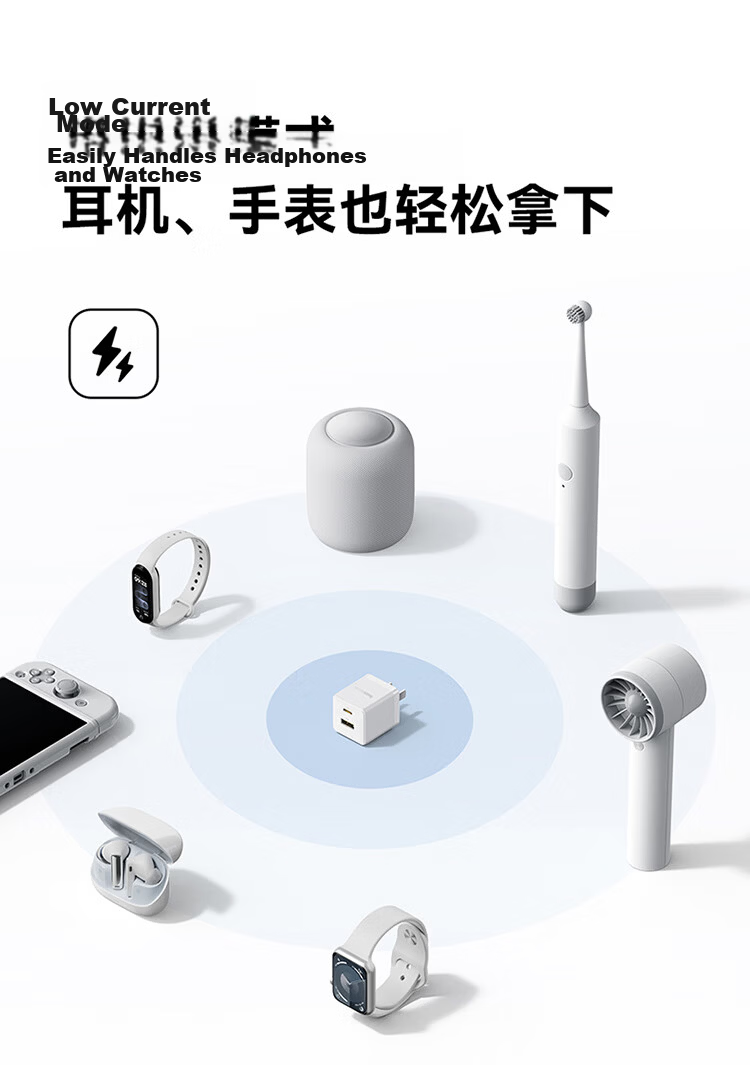 Baseus Apple Charger iPhone 15/14 PD 20W Multi-Port Fast Charger USB/Type-C Adapter Compatible with iPad/13 Pro Max Huawei Xiaomi Phones Tablets 13