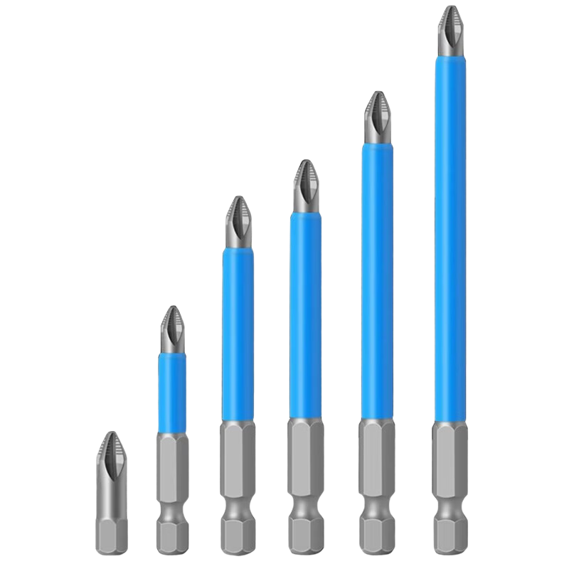 Bingyu BJ-362 PH2 Strong Magnetic Electric Drill Screwdriver Cross Anti-Slip Wind Batch Head Premium S2 Steel 70mm 10 Pieces