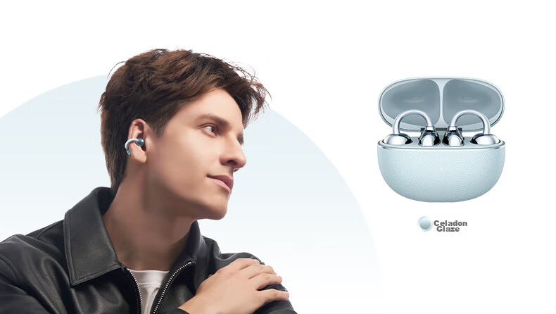 Honor Choice Clip-On Earphones 2 Pro [Goddess Festival Gift] Honor Bluetooth Earphones Zhang Yuxi Edition Comfortable Wear Noise-Cancelling Sky Blue Glaze 11