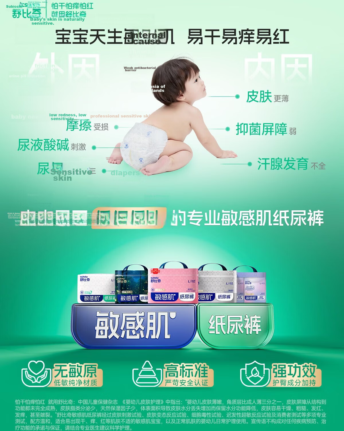 Suitsky Sleep Guardian BLUE Ultra-Thin Breathable XL Size 24pcs Diapers Sleep Pants 1