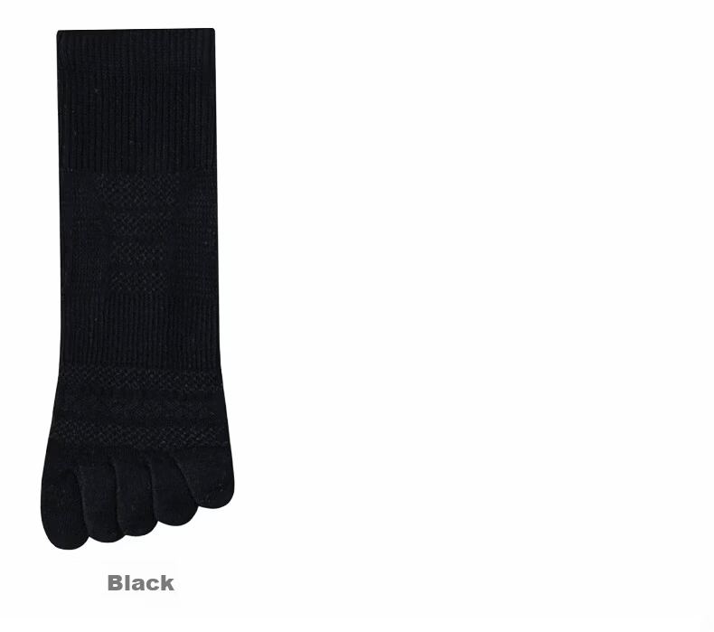 361° Women's Five-Toe Socks Summer Thin Breathable Sweat-Absorbing Mid-Calf Casual Socks 3-Pair Set One Size 14