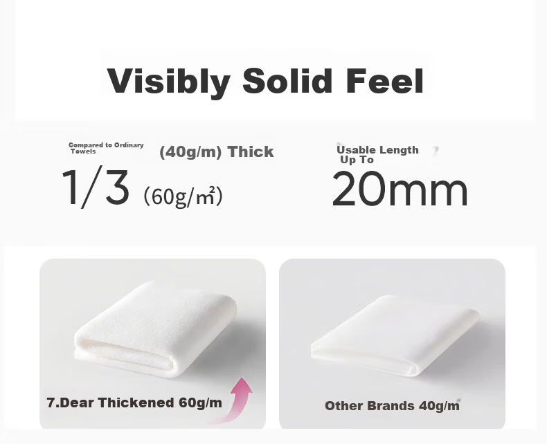 Jieyu × JDear JD.com Collaboration Disposable Facial Wipes 100% Cotton Hanging Soft Cotton Towels 70 Sheets * 6 Packs Plain Weave 10