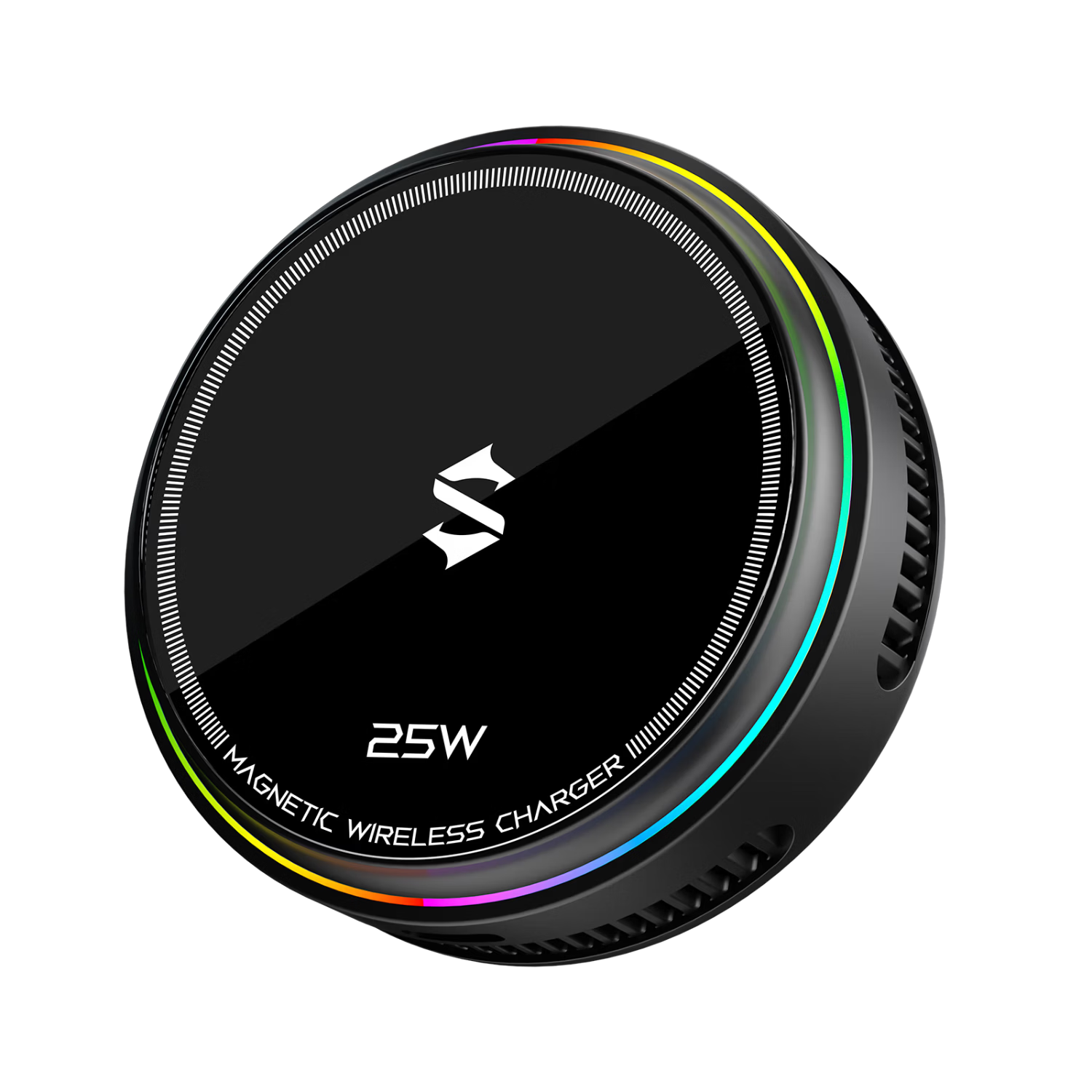 Black Shark Magnetic Cooling Phone Cooler [True 25W] Wireless Fast Charging Car Charger Game Streaming Semiconductor Cooler Compatible with Apple iPhone 17 Pro Max Huawei