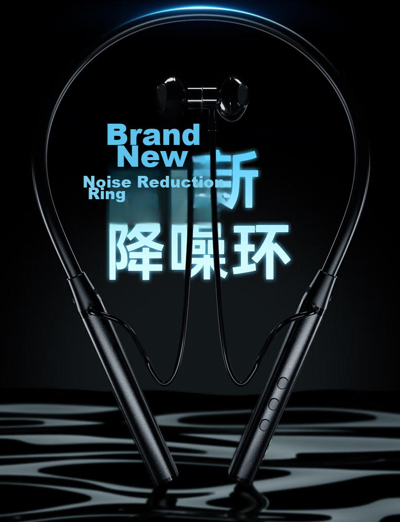 Viken Berlin Voice 2026 Latest Bluetooth Neckband Wireless Sports Earphones Long Battery Life Waterproof Noise Cancelling Compatible with Apple Xiaomi OPPO 3