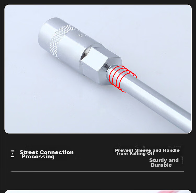 Haisidike T-Handle Hex Wrench Extended Socket T-Type Sleeve (8/10/12/13/14) [Jingcang] 5-Piece Set 5