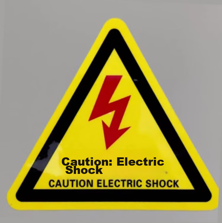 Yiju Changning Electrical Hazard Safety Label Power Distribution Box Workshop Warning Sign 8x8cm 10-Pack 5