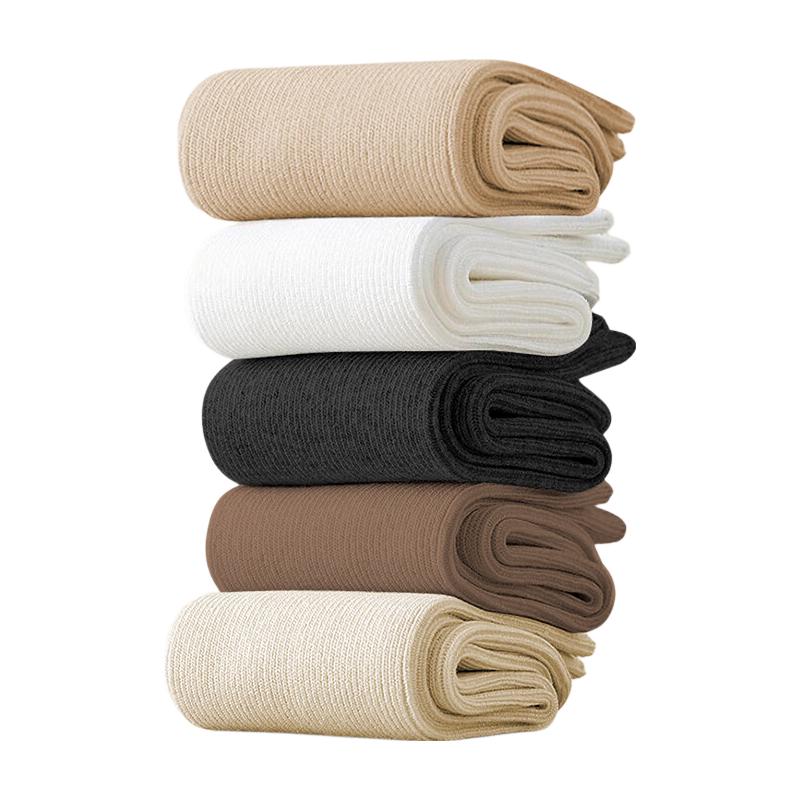 MiiOW Disposable Cotton Mid-Calf Socks Unisex Travel Business Trip Military Training Wash-Free Four Seasons Colorful Logo Daily Socks Non-Compression