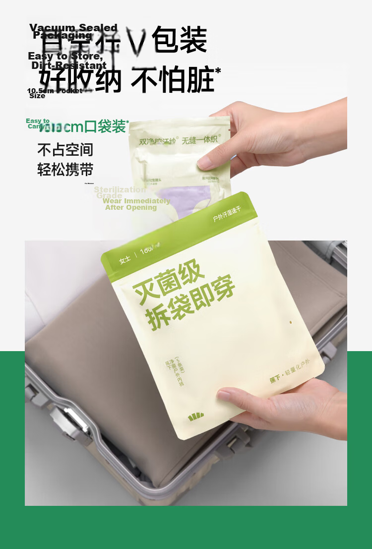 Bananain Disposable Women's Underwear Daily Antibacterial Travel Portable Sterilized Wash-Free N99 Sterilization 12