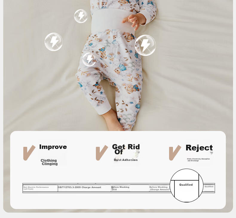 OUYUN Baby And Children's Pajamas, Spring And Autumn, for Boys And Girls, Pure Cotton, High-Waist Belly Protection, Warm Set, Hamster Bun, Size 73 18