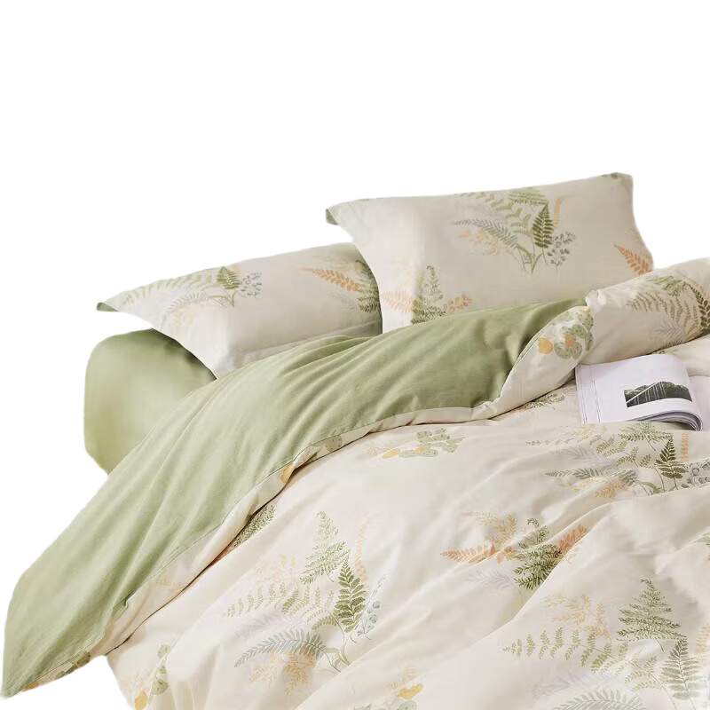 LOVO Luolai Home Textile 100% Cotton Duvet Cover Bedding 150x215cm Beige Student Dormitory