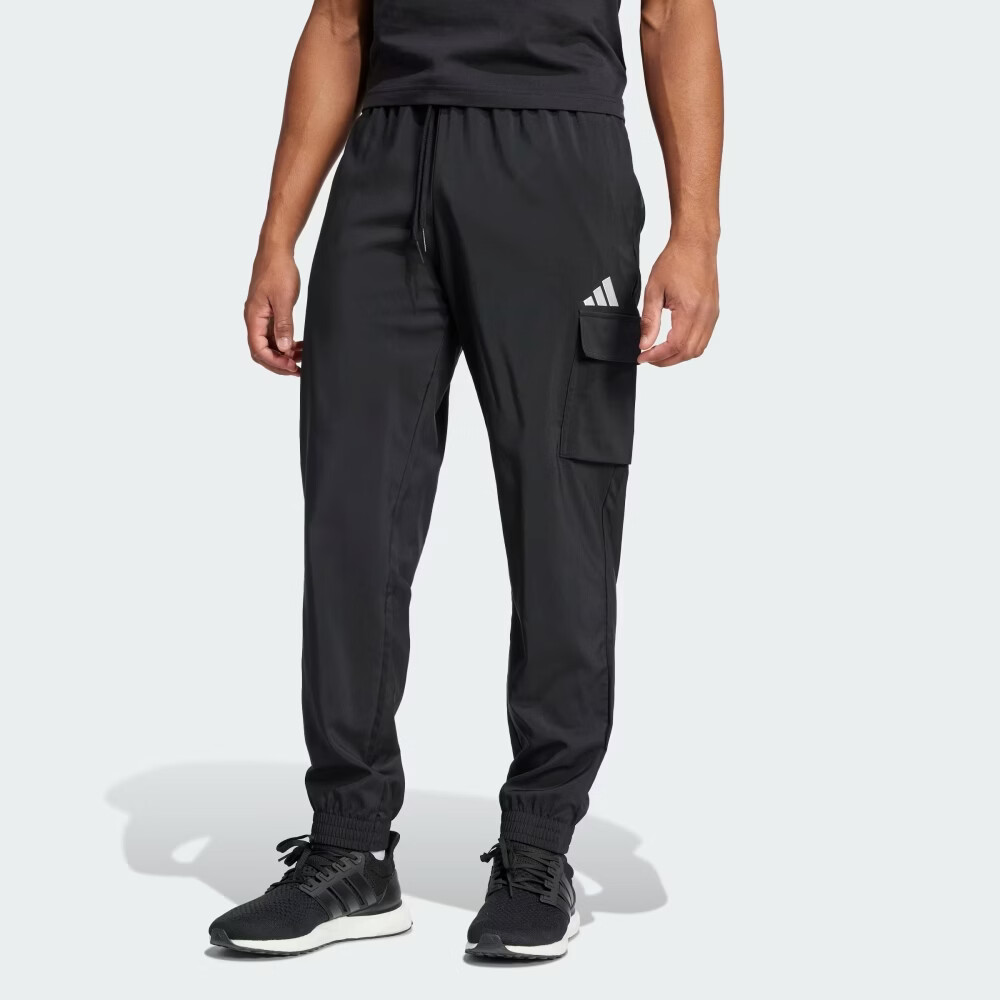 Adidas Black Sports Fashion Trendy Men's Casual Pants JF3538 Black L