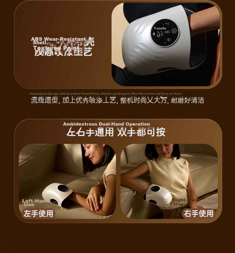 Xilaikang Little Whale Hand Massager Wrist Finger Joint Tendon Sheath Massager Palm Heat Small Steel Cannon Vibration Model Practical Gift for Parents Wife Birthday 25