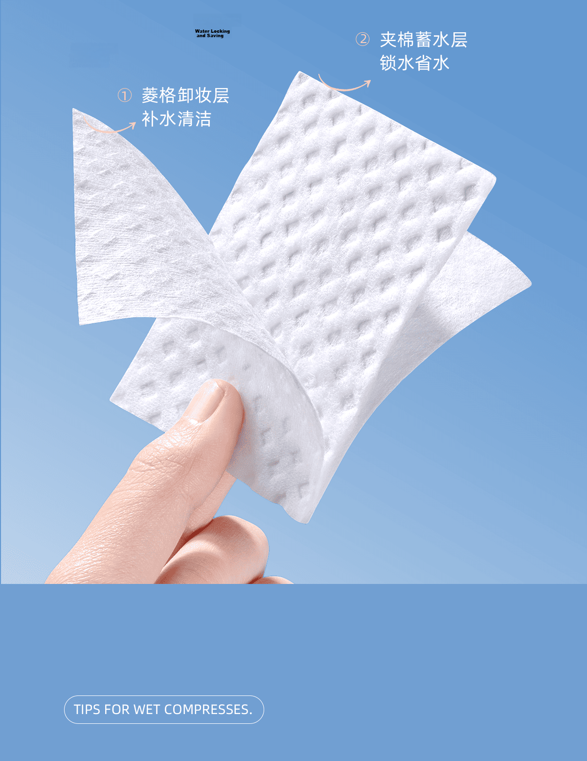 Oeiez Pore-Opening Wet Cotton Pads, Makeup Remover Cotton, Stretchable Wet Compress Pads for Face, Water-Saving Facial Compress, 80 Pieces 8
