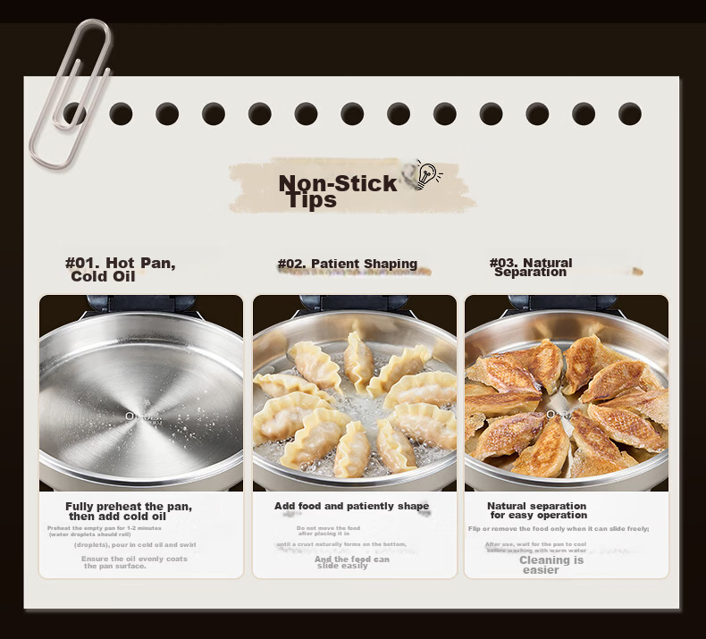 SUPOR Electric Griddle 0-Coating 304 Stainless Steel Household Pancake Maker BBQ Pan 40mm Deep JJ30A830 16
