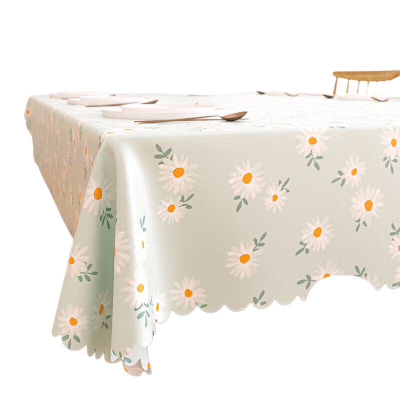 Siwangongli Tablecloth, Washable, Waterproof, Oil-Resistant, Rectangular, Heat-Resistant Dining Mat, Table Cover, PVC Table Mat, Picnic Mat, 140*180CM