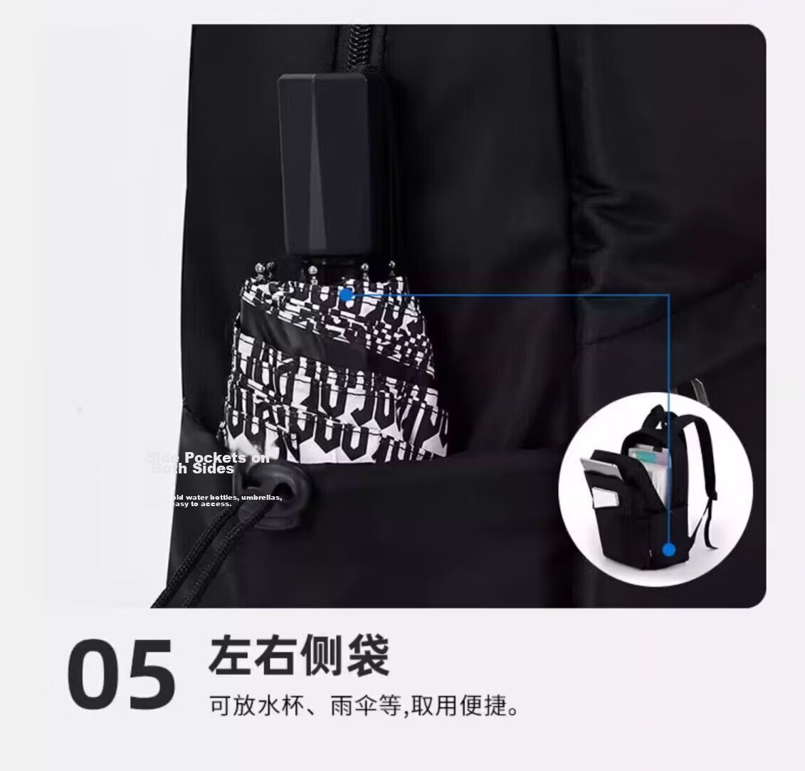 Huili Backpack for Men, Large Capacity, New Lightweight Design, Suitable for Travel, Business Trips, Commuting, Laptop Bag, School Bag for Middle School Students 6