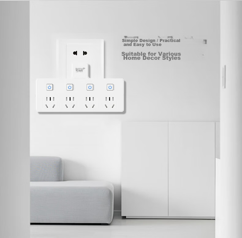 Delipow Socket, Adapter Plug/triangle-Shaped One-To Multifunctional/distributed Control Switch/wireless Conversion Socket 12
