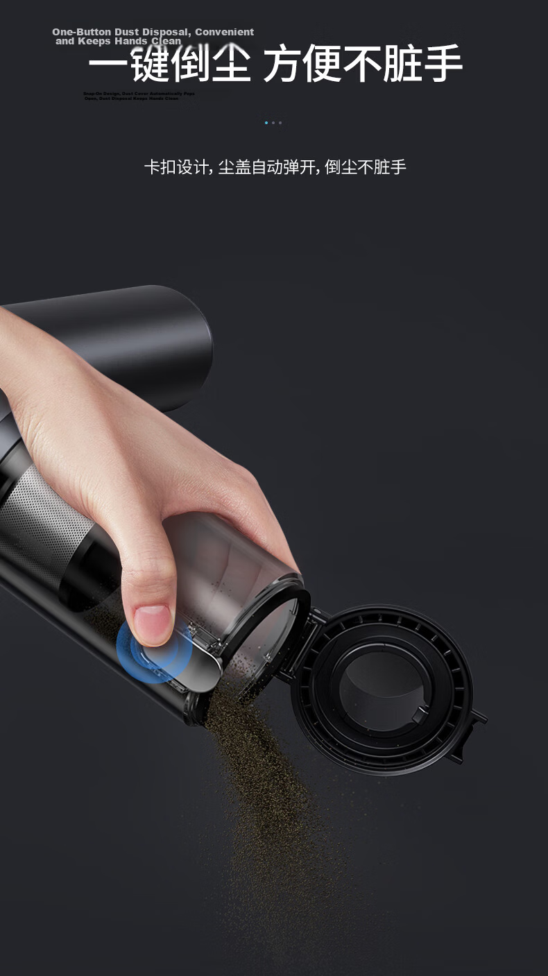 Aituteng M8Pro+ Car Vacuum Cleaner, Compact Handheld Vacuum Cleaner, Wireless Powerful Blowing And Suction Dual-Use Integrated High-Power Car Interior Desktop Portable Vacuum for Home Use M8Pro 32