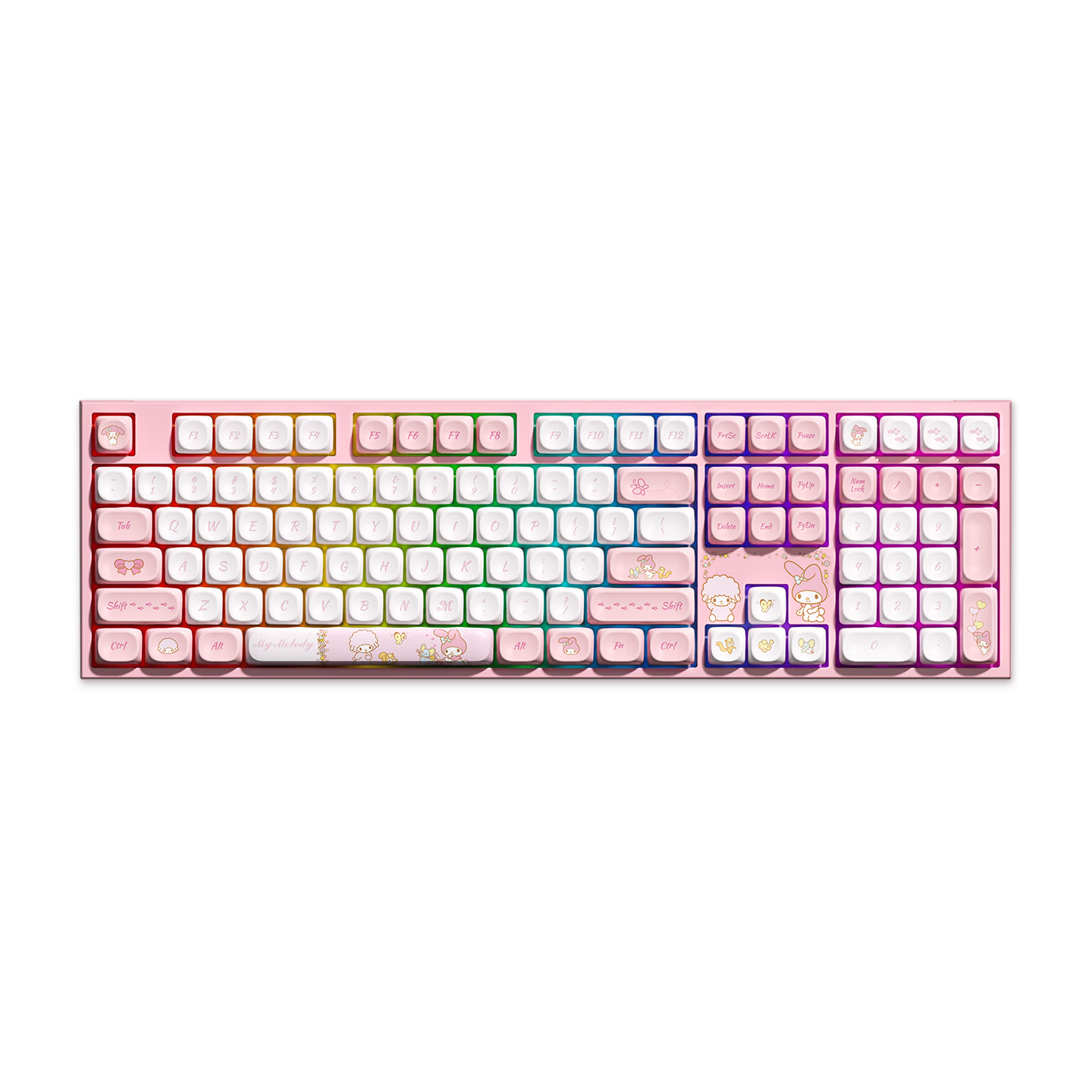 AKKO 5108 V5 Melody Collaboration, 108-Key Bluetooth Wireless Mechanical Keyboard, High-Value for Women, Tri-Mode Wired Gaming Keyboard, Gasket Structure, Typing Feel