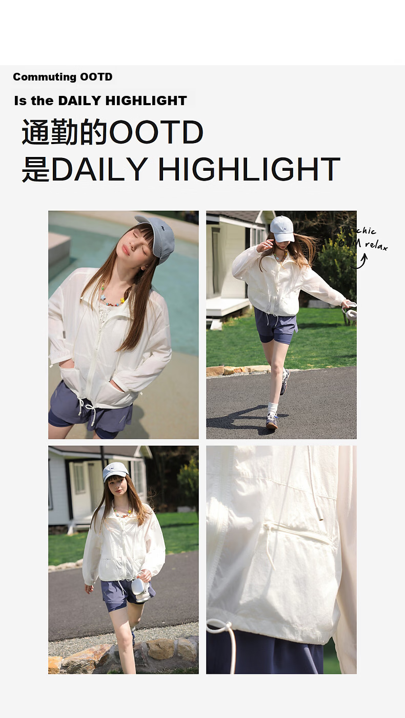 TonLion 2026 New Summer Women's Short Sun Protection Jacket Stylish Petite White Premium Top 5