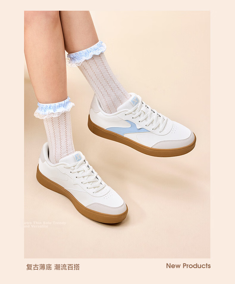 Xtep Vitality Training Shoes Women's Sneakers Summer Breathable Classic Thin Sole Low-top Lightweight Casual White Shoes 25