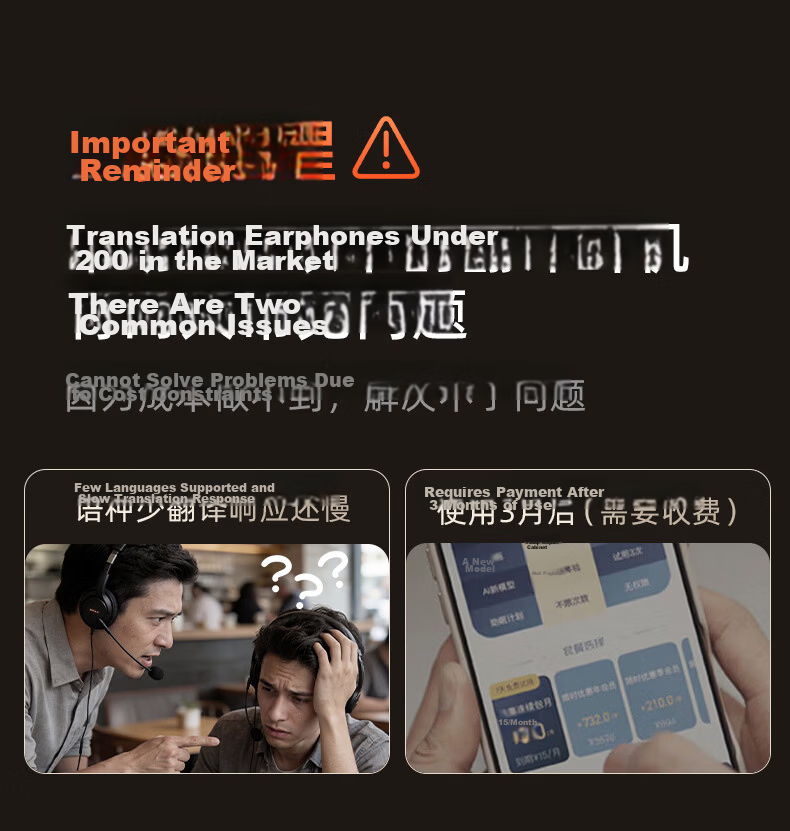 MONOISE G2 Bluetooth Earbuds Ear-Hook Style AI Translation Real-Time Simultaneous Interpretation Wireless Recording Noise-Cancelling Long Battery Life Sports Music 3
