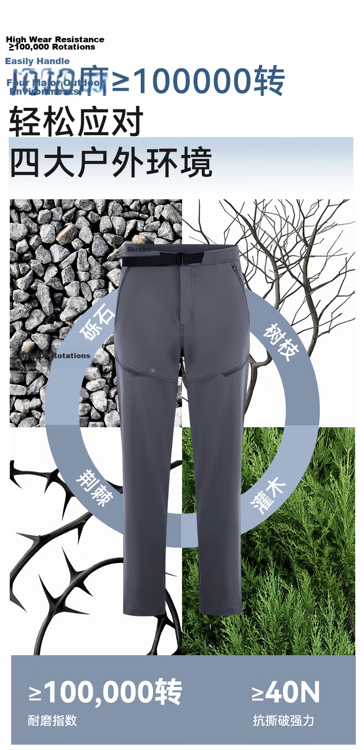 JD Jingzao [Cordura 700] Men's Summer Thin Casual Quick-Dry Sports Pants 2026 Black XL 8