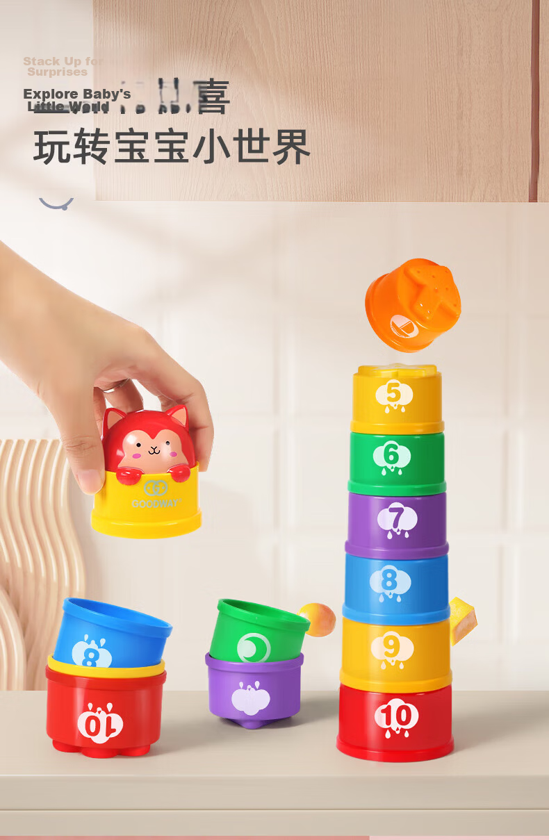 GOODWAY Hammering Toy for Infants And Toddlers, 6-12 Months, Educational Hammer for Children Aged 1-3 Years Old, Baby Knocking Game for Boys And Girls 2