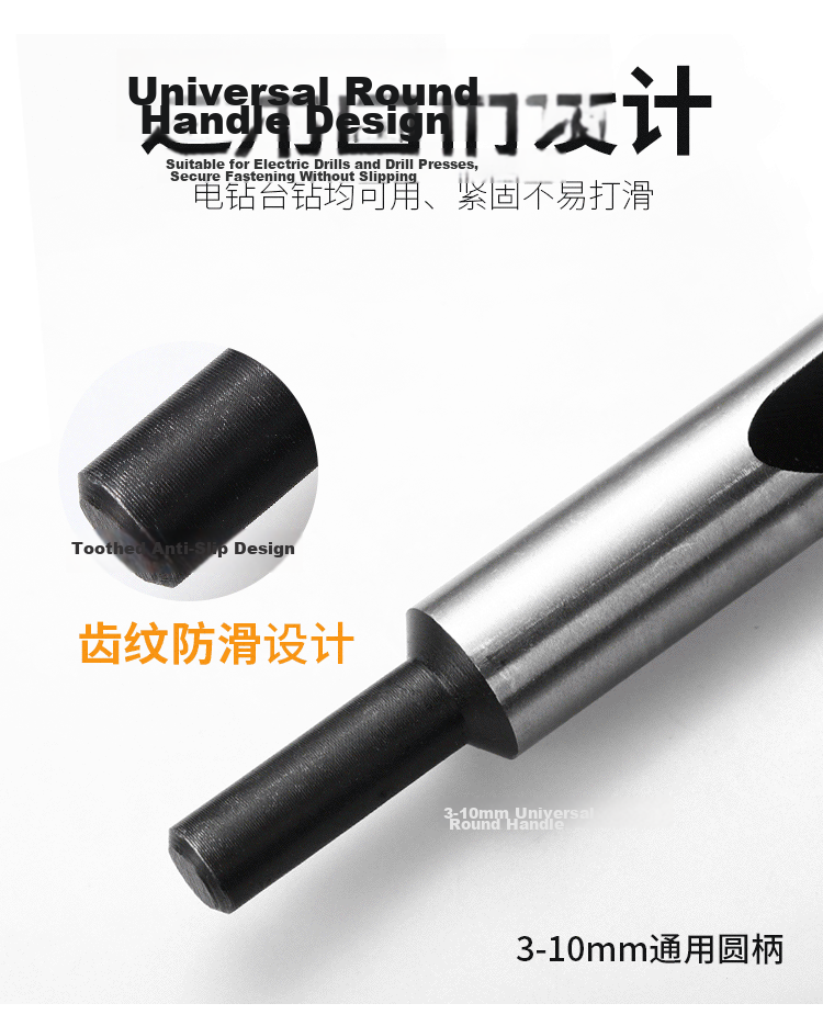 Yanran Woodworking Tri-Point Drill Bit Hole Opener Screw Drill for Wood and Plastic 12mm 1pc 2