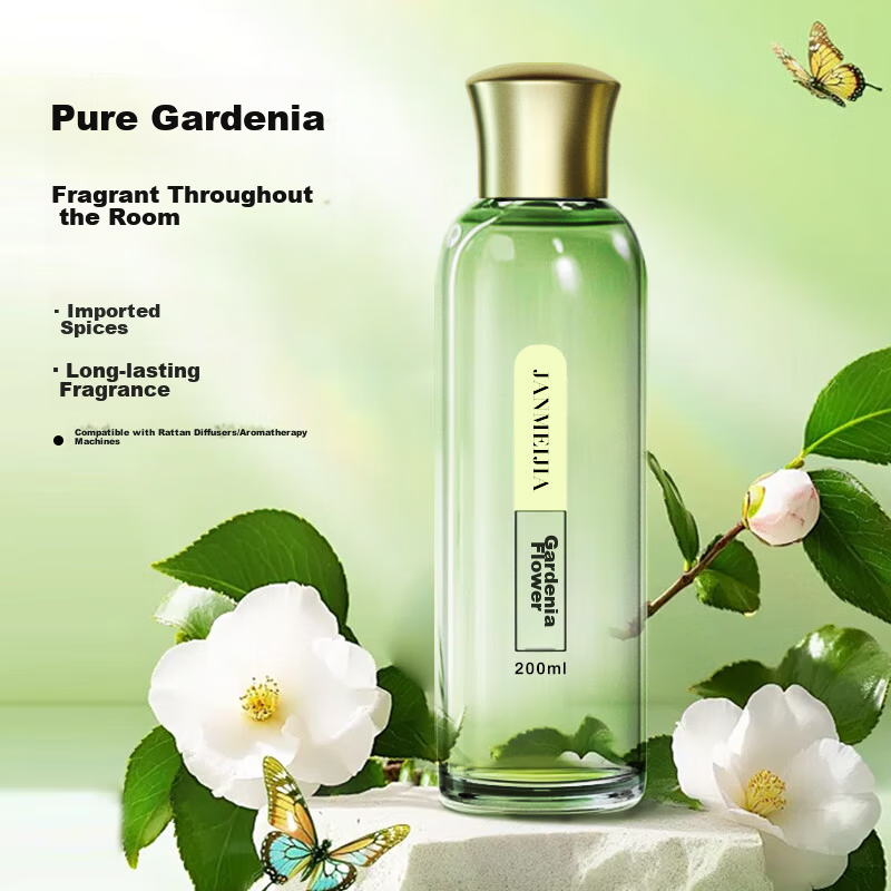 Simple American Style Home Fragrance Essential Oil Refill Large Bottle Long-lasting Room Scent Gardenia for Bedroom Five-Star Hotel
