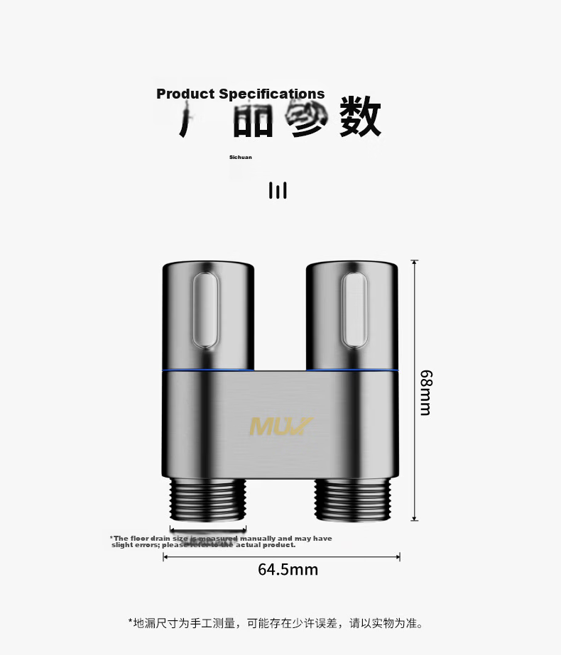 Muvi Faucet Hot and Cold Water Inlet Hose for Washbasin Kitchen Faucet with Tapered Connector 304RGD 60cm 22