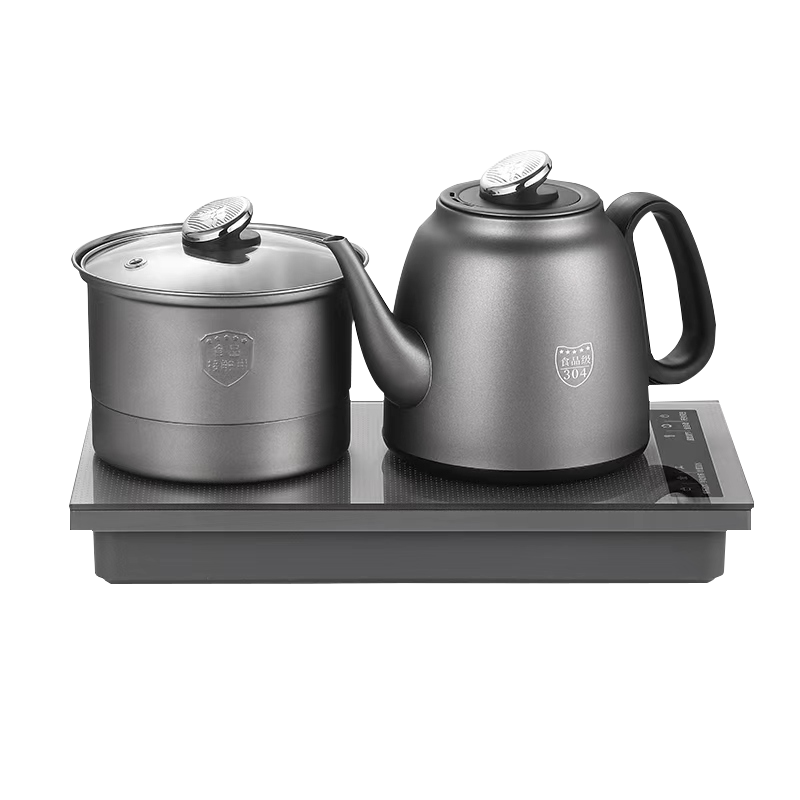 Biooner Fully Automatic Water Filling Electric Kettle 304 Stainless Steel Built-in Tea Table Kettle Electric Tea Pot Tea Set Electric Tea Stove YQ-K9 Cleaning Model