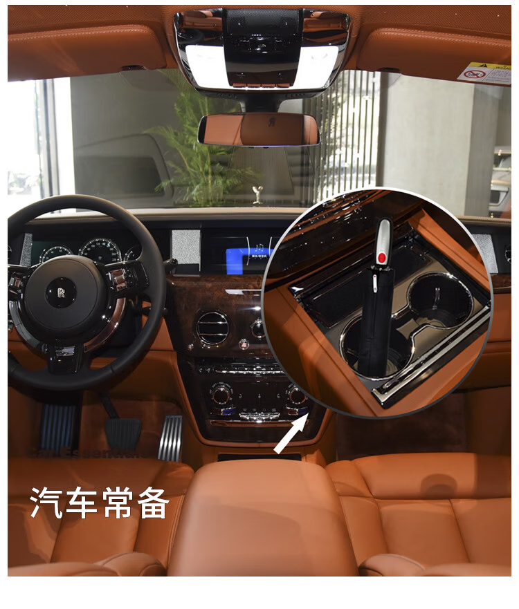 Knirps Fully Automatic Ultra-Light Three-Fold Portable Business Umbrella for Men and Women Gift Phantom Black 20