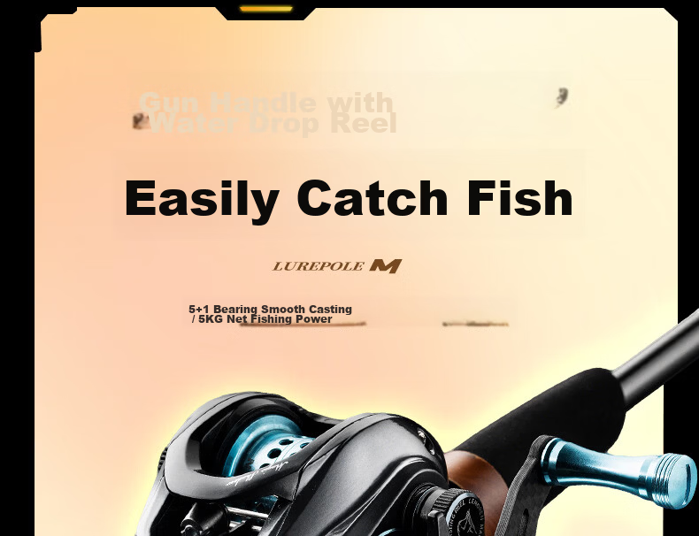 Witcher 2.4m Magic Shadow M-Tuned Lure Rod Straight Handle Spinning Reel Lure Rod Set for Bass and Blackfish Fishing 12