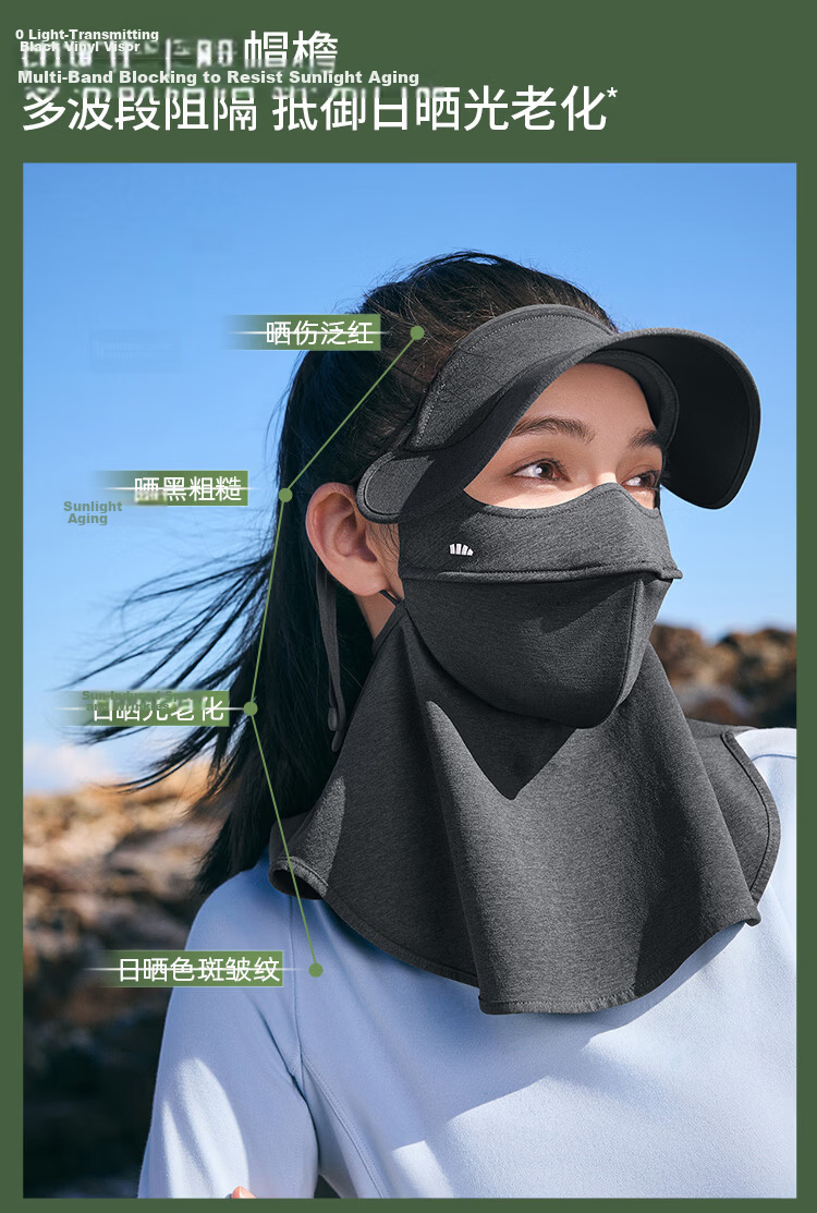 Banana Under Autumn Winter Sun Protection Mask Moisturizing Cycling Windproof Visor Face Mask High-Value Women's SS44424 40