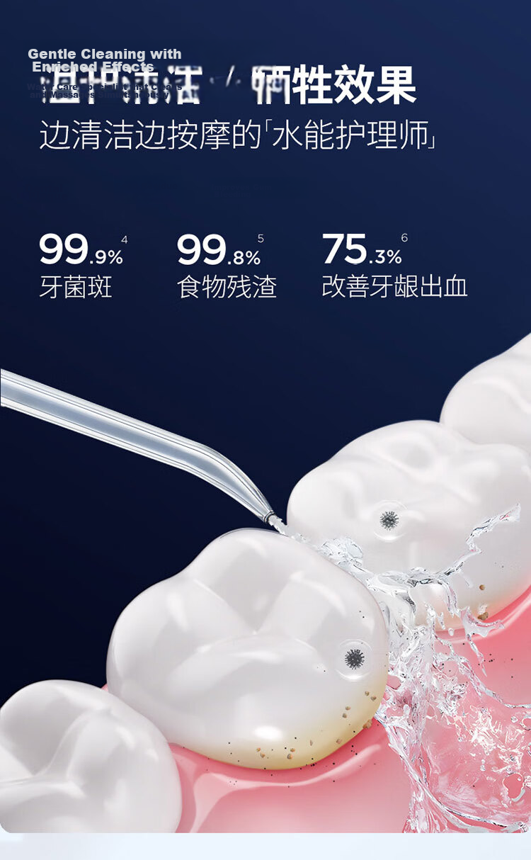 Waterpik Portable Oral Irrigator GS8 White Gift Box Electric Water Flosser Dental Cleaner Teeth Washer Women's Day Gift 7