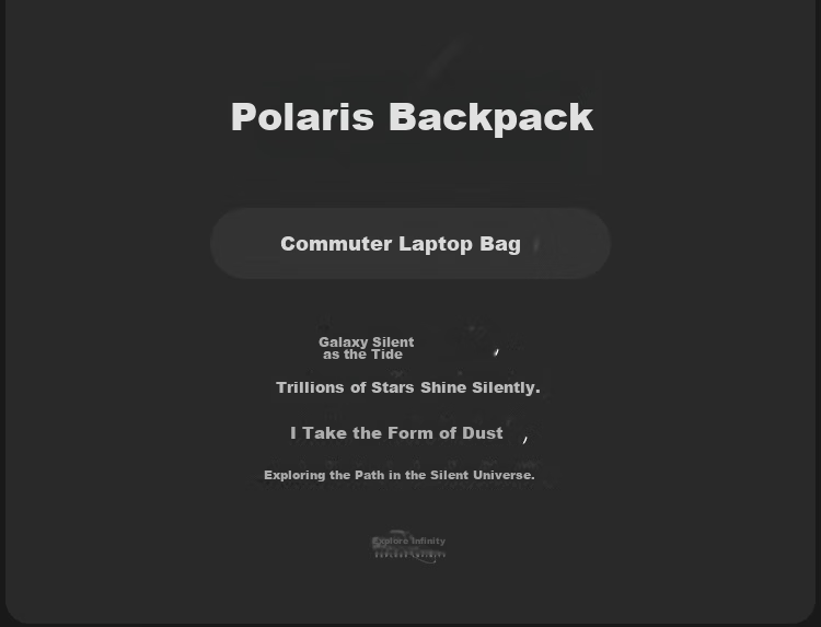 GYXX Polaris Dual-Shoulder Laptop Backpack 16-inch Business Commuter College Student Handheld Book Bag 3