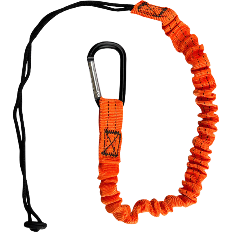 Baige Anti-Fall Safety Rope High-Altitude Work Fall Protection Elastic Retractable Rope Orange CW677166