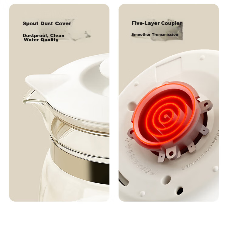 Little White Bear Thermostatic Kettle Baby Milk Warmer Bottle Milk Powder Brewing Kettle 1.2L Electric Kettle 0857 21