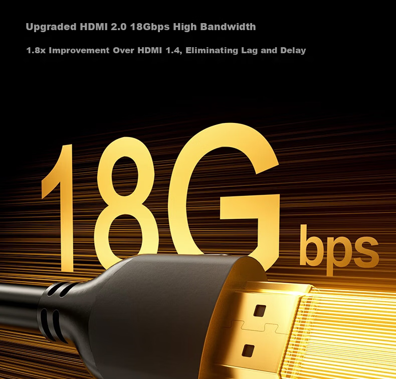 Deli HDMI 2.0 Cable 4K Digital High-Definition 0.5m Video Cable Engineering Grade Laptop Set-Top Box TV Projector Monitor Data AJ20H-01 8