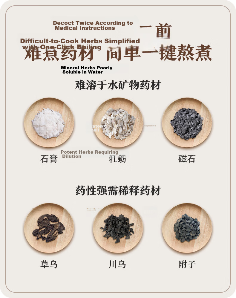 Midea Smart Herbal Medicine Cooker Electric Herbal Pot Automatic Herbal Decoction Pot Large Capacity Ceramic Split Design JYC3060 11