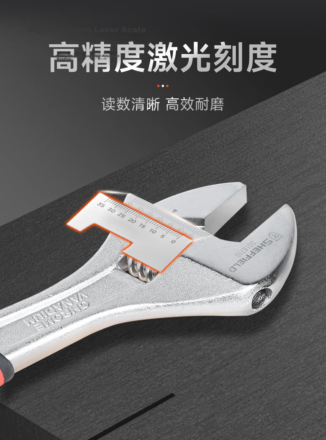 Steel Shield 8-Inch Plastic Coated Adjustable Wrench Anti-Slip Comfortable Grip Rust-Resistant Durable Hardware Tool for Home and Outdoor S016808 1
